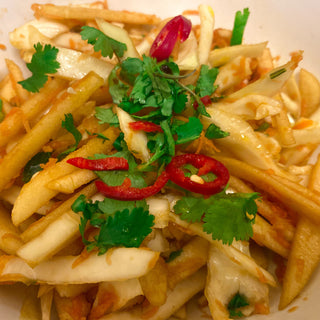 Asian Wild Garlic and Apple Slaw
